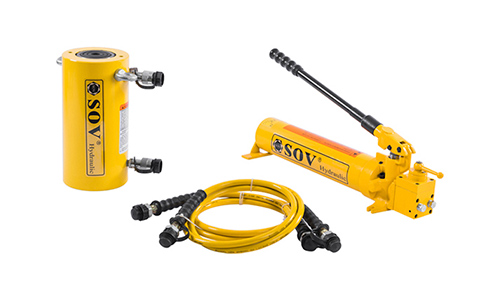Double acting hydraulic jack