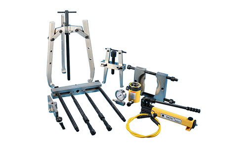 Multi function hydraulic puller set